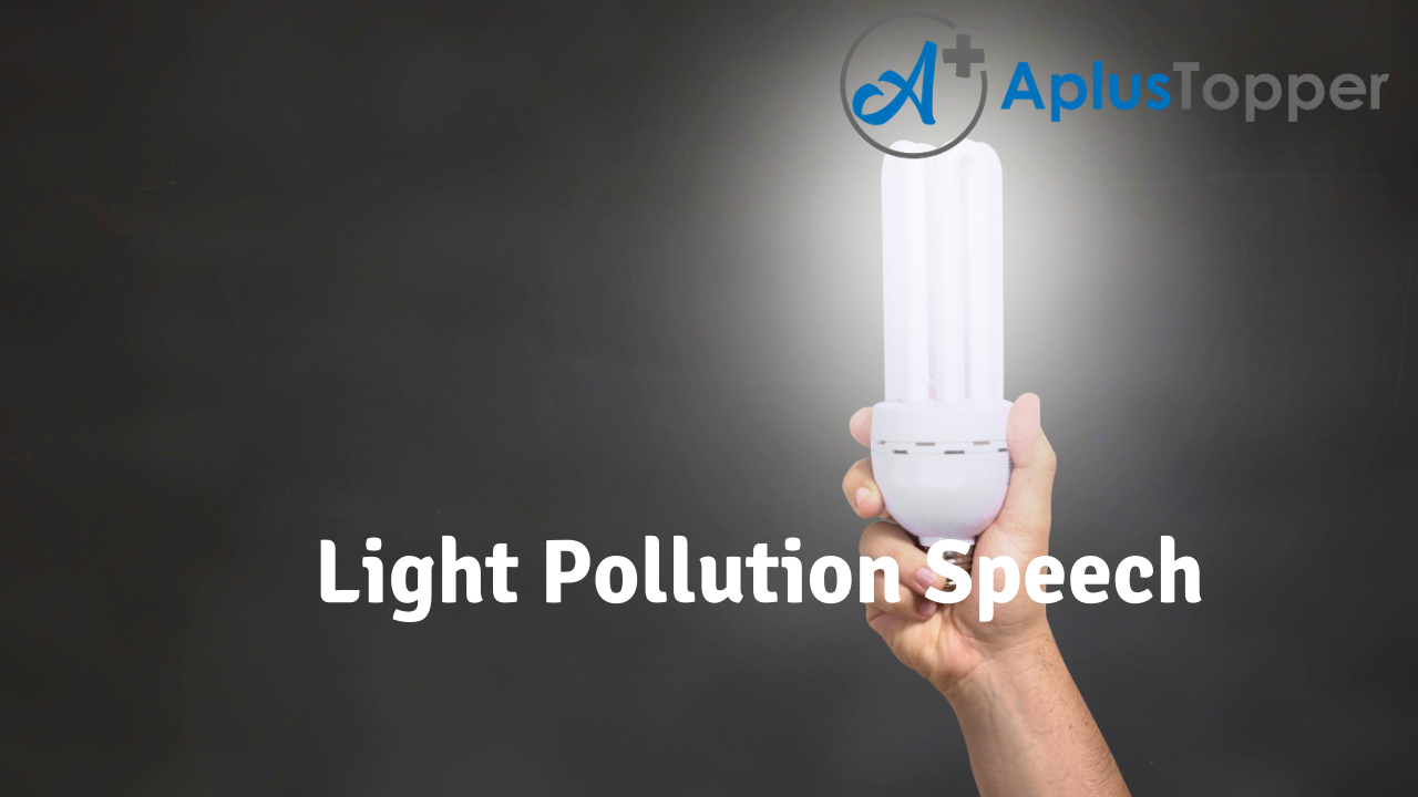 speech on light pollution