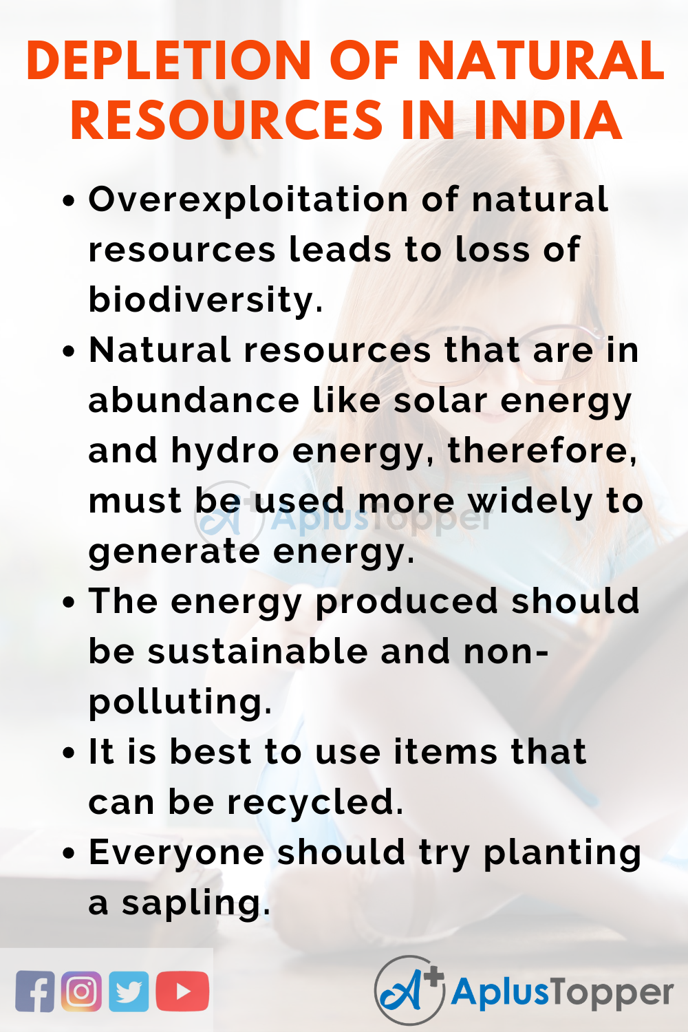 Short Speech On Depletion of Natural Resources 150 Words In English