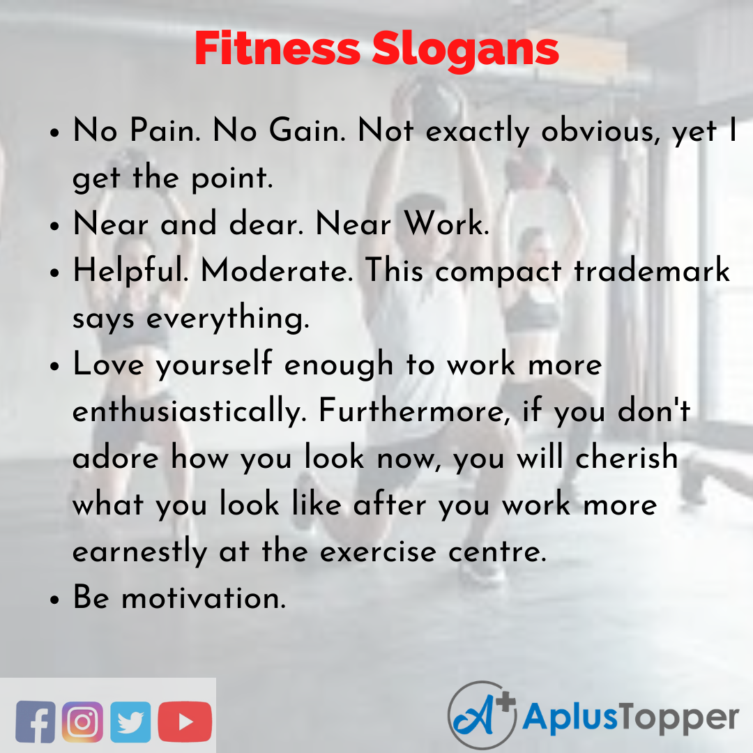 5 Fitness Slogans