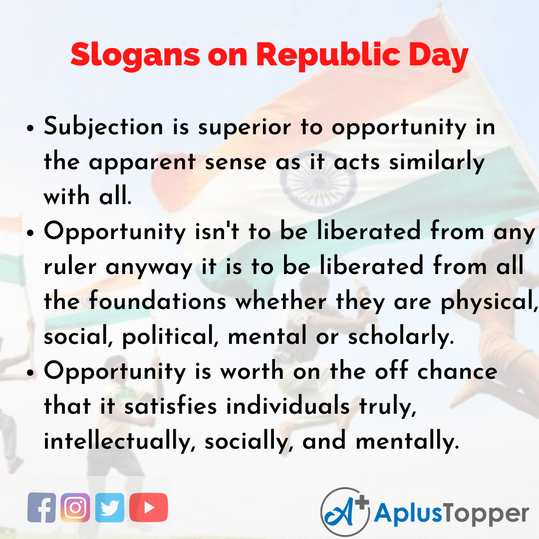 5 Slogans on Republic Day in English