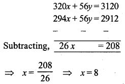ML Aggarwal Class 9 Solutions for ICSE Maths Chapter 6 Problems on Simultaneous Linear Equations Chapter Test img-3