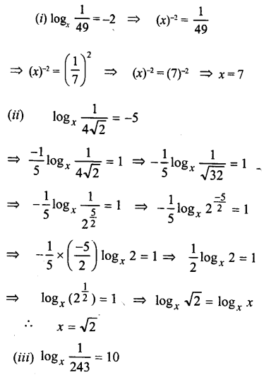 ML Aggarwal Class 9 Solutions for ICSE Maths Chapter 9 Logarithms Chapter Test img-9