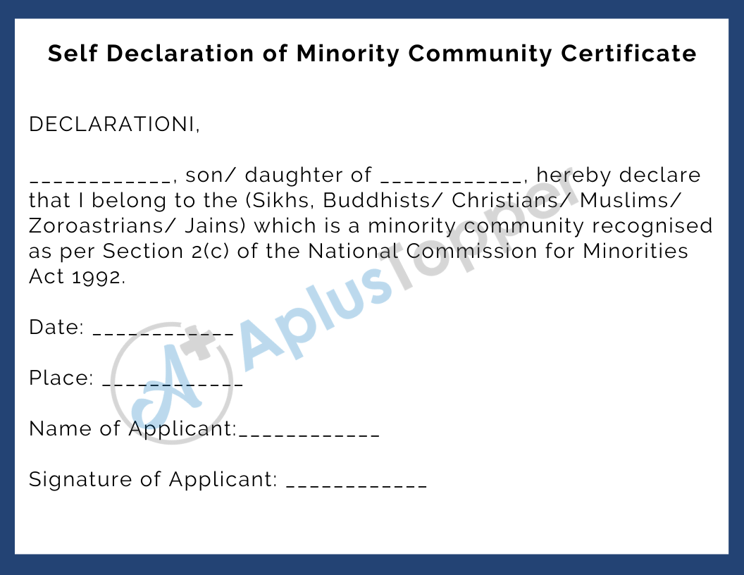 self-declaration-of-minority-community-certificate-by-the-students