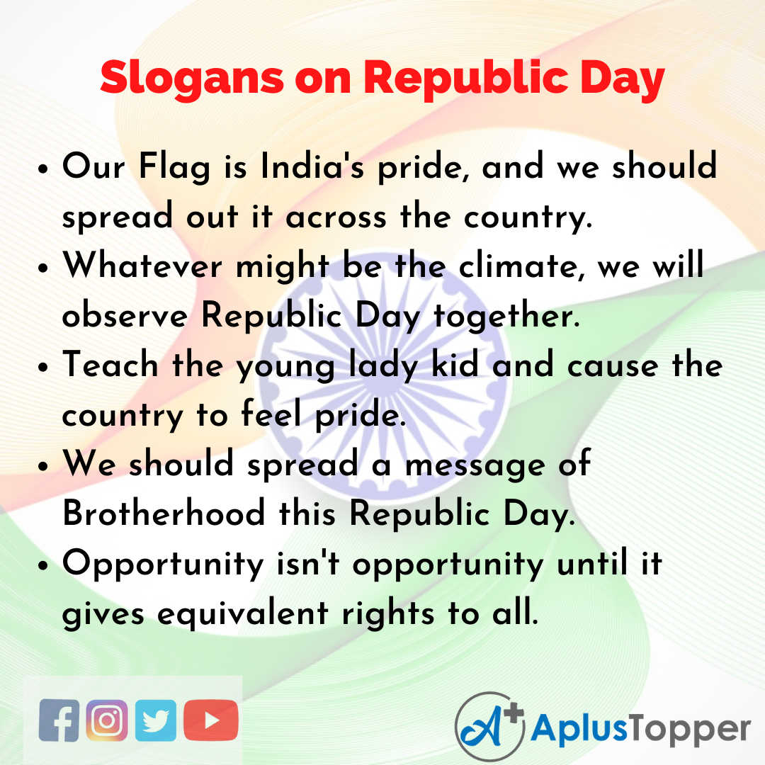 Slogans on Republic Day in English