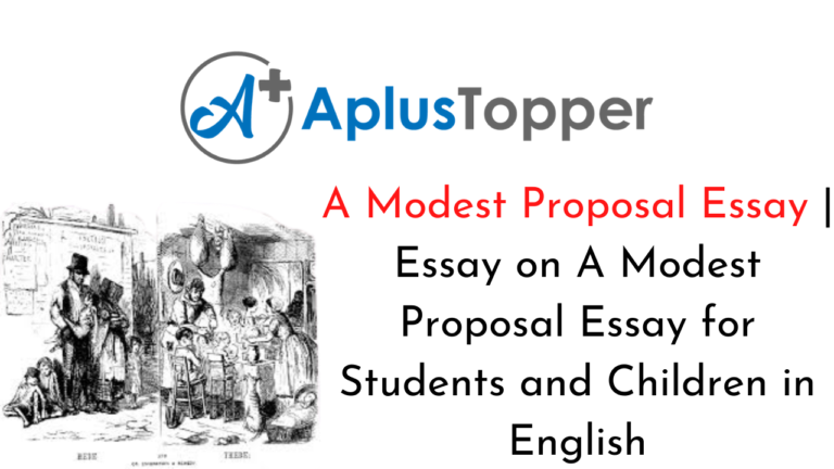 modest proposal essay