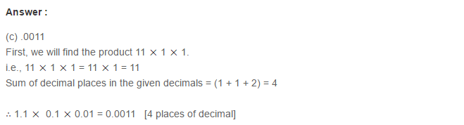 Decimals RS Aggarwal Class 7 Maths Solutions CCE Test Paper 13.1