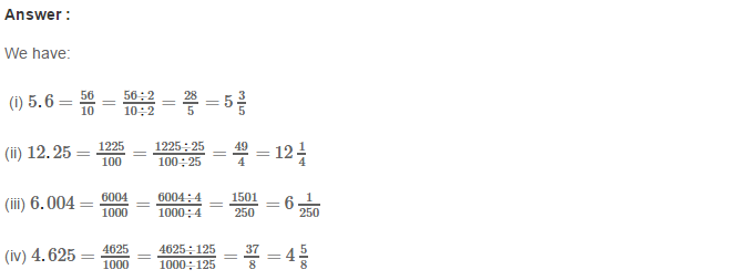 Decimals RS Aggarwal Class 7 Maths Solutions Exercise 3A 2.1