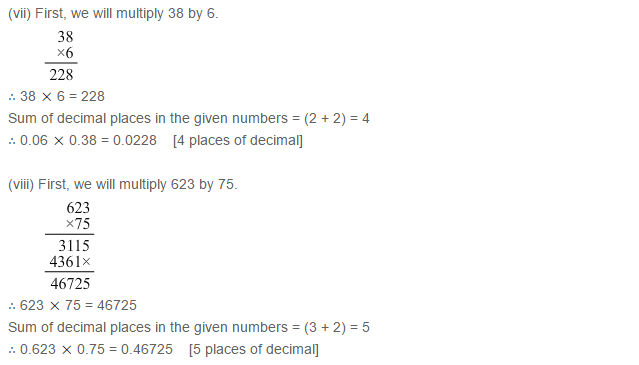 Decimals RS Aggarwal Class 7 Maths Solutions Exercise 3C 5.4