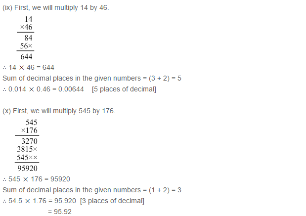 Decimals RS Aggarwal Class 7 Maths Solutions Exercise 3C 5.5