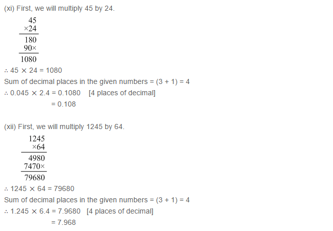 Decimals RS Aggarwal Class 7 Maths Solutions Exercise 3C 5.6