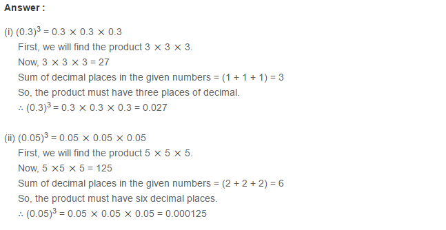 Decimals RS Aggarwal Class 7 Maths Solutions Exercise 3C 8.1