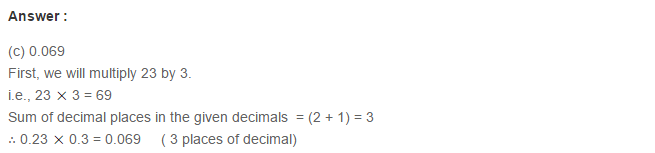 Decimals RS Aggarwal Class 7 Maths Solutions Exercise 3E 11.1