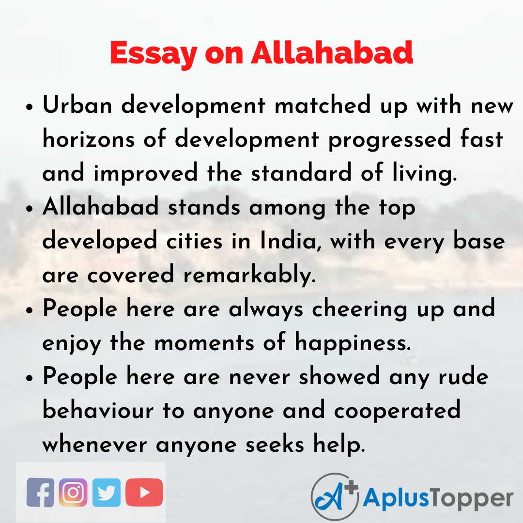 Essay about Allahabad