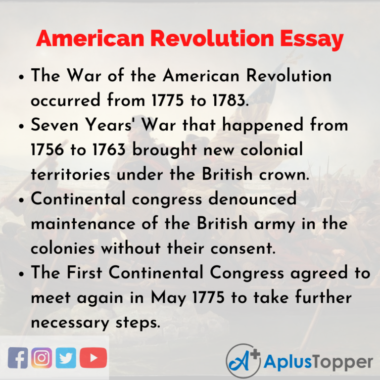 revolution essay topics