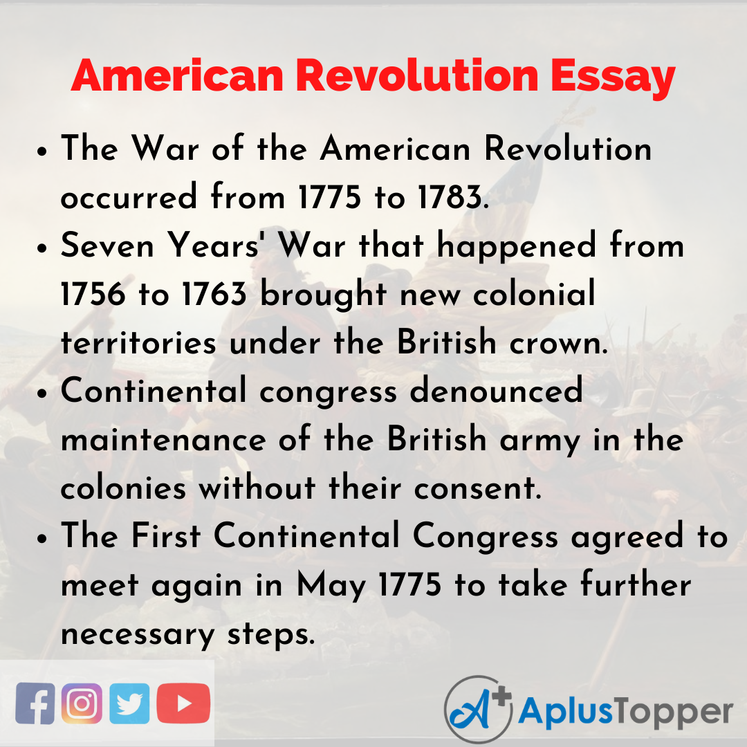 Essay about American Revolution