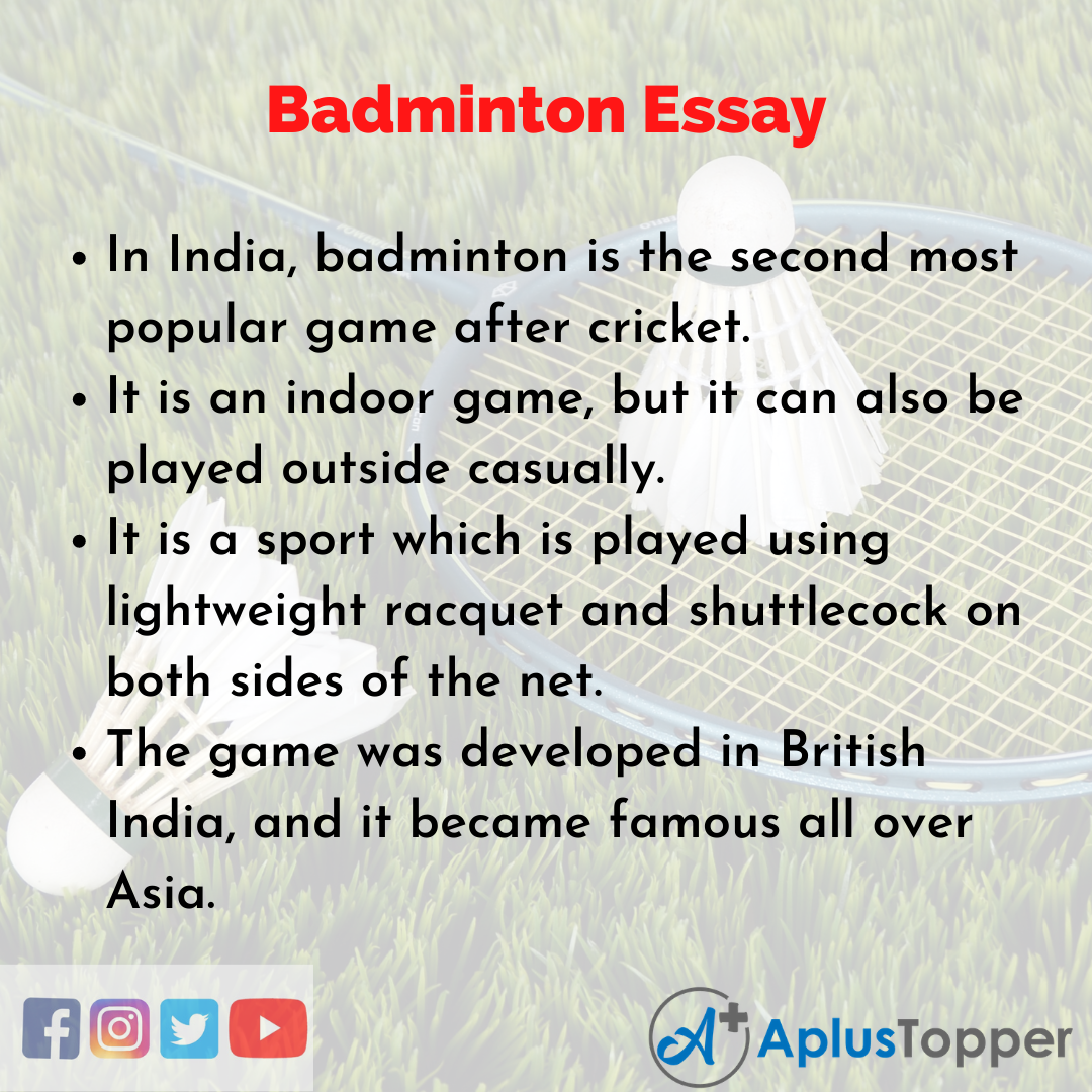 Essay about Badminton