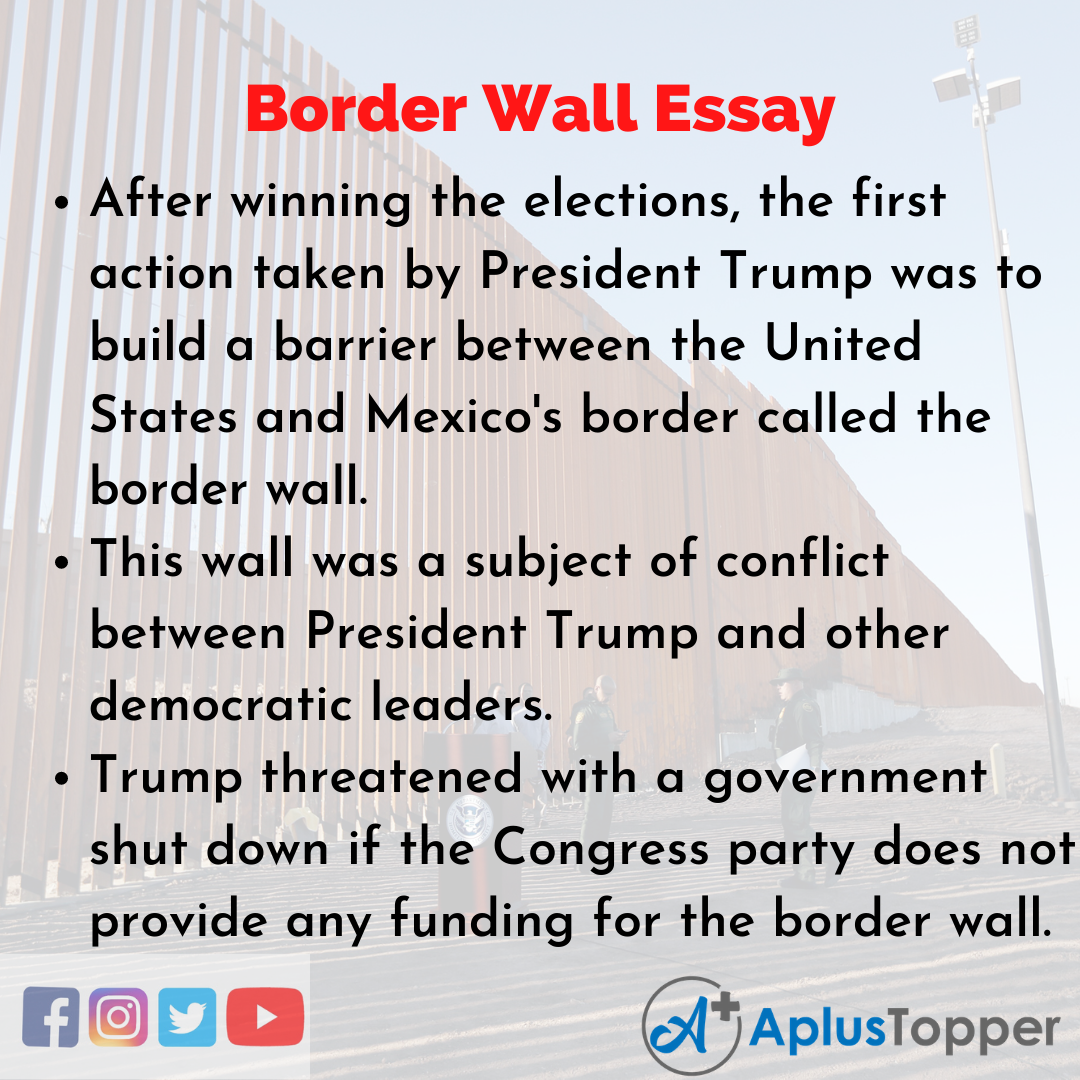 Essay about Border Wall