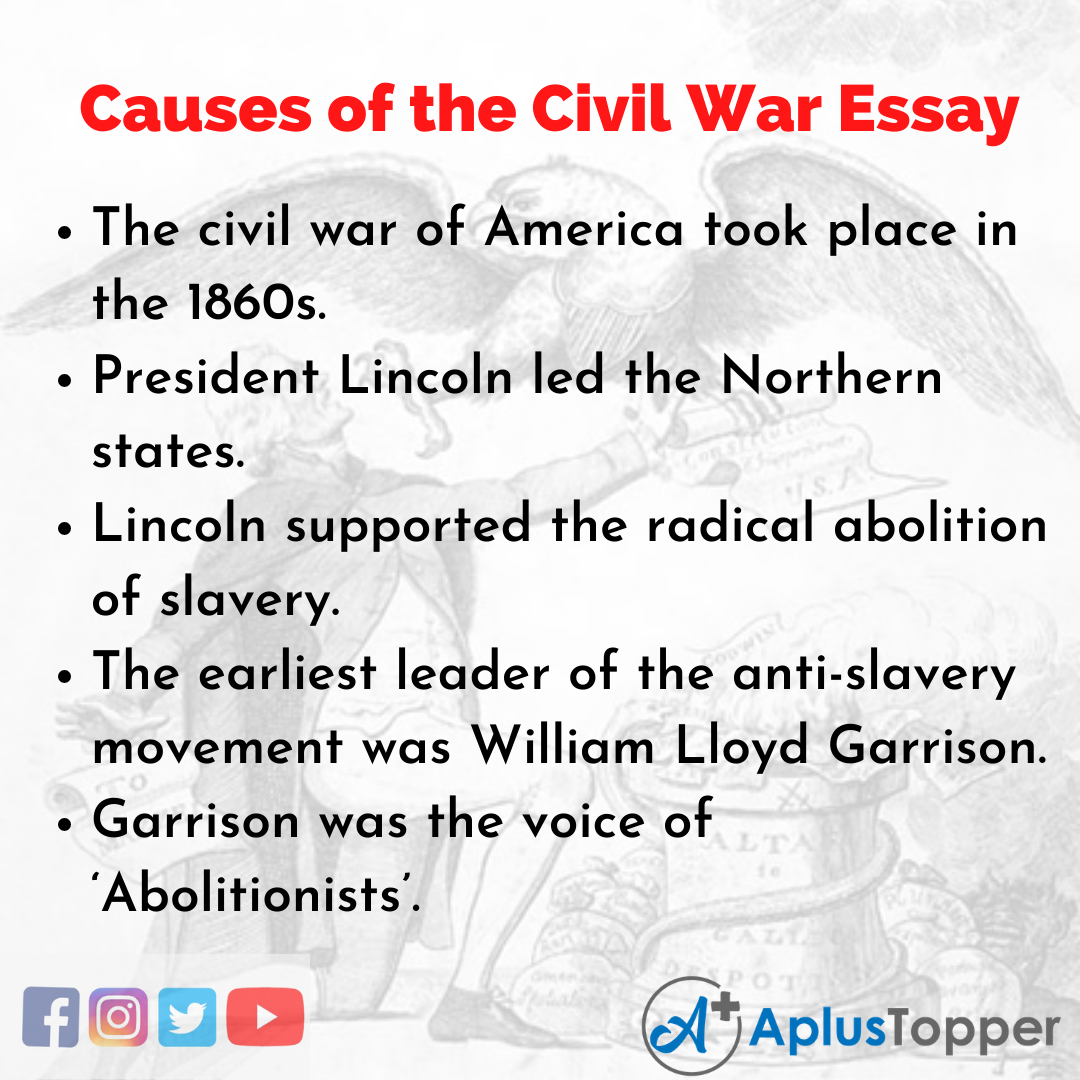 Essay about Causes of the Civil War