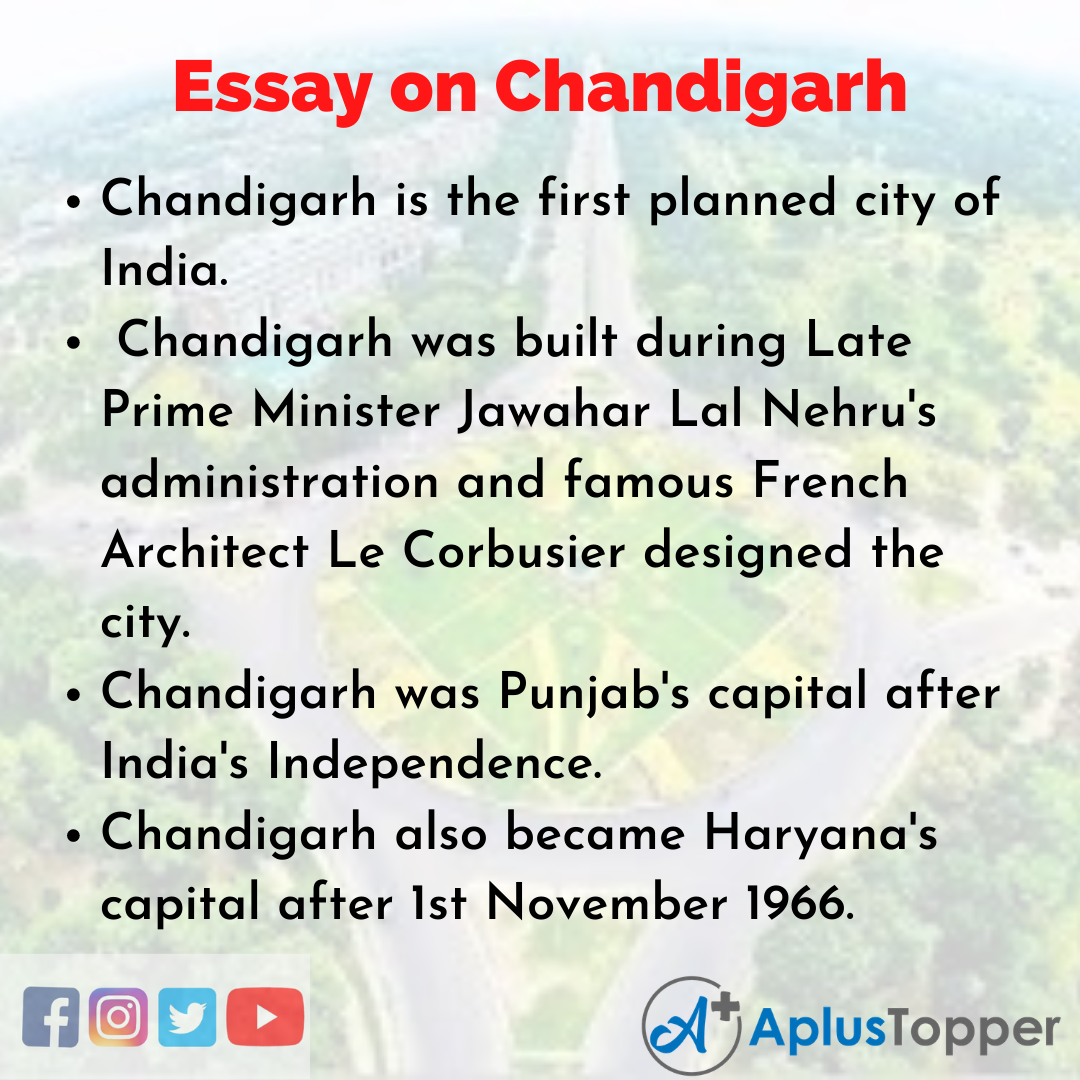 Essay about Chandigarh