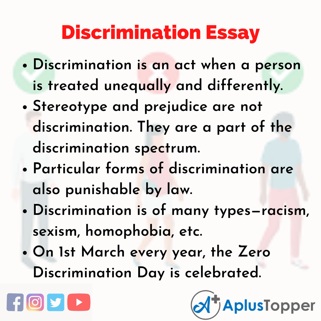 Essay about Discrimination