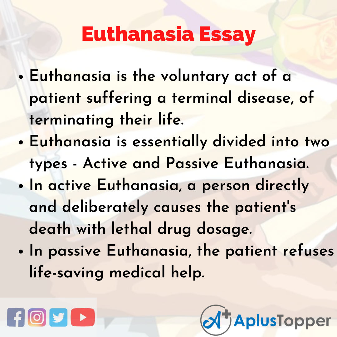Essay about Euthanasia Essay