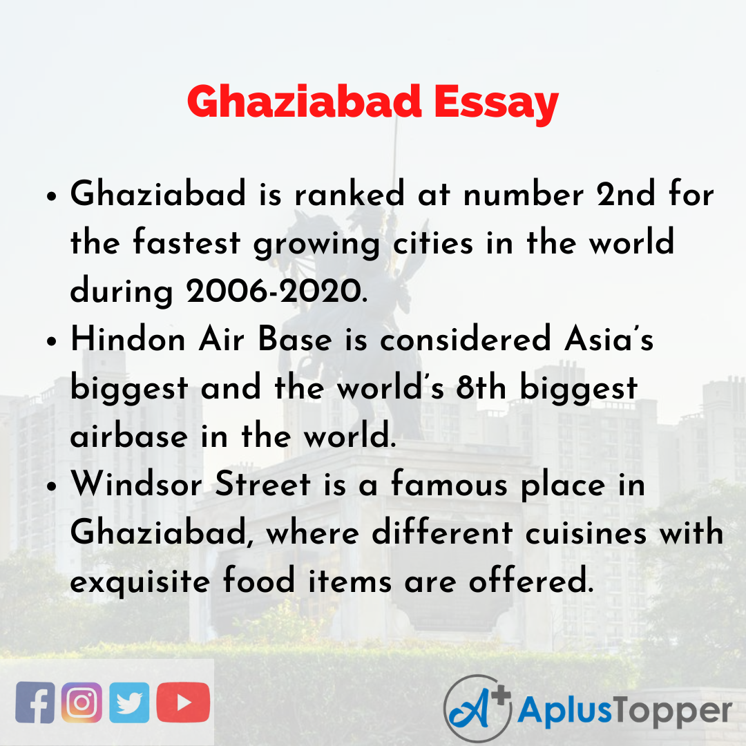 Essay about Ghaziabad