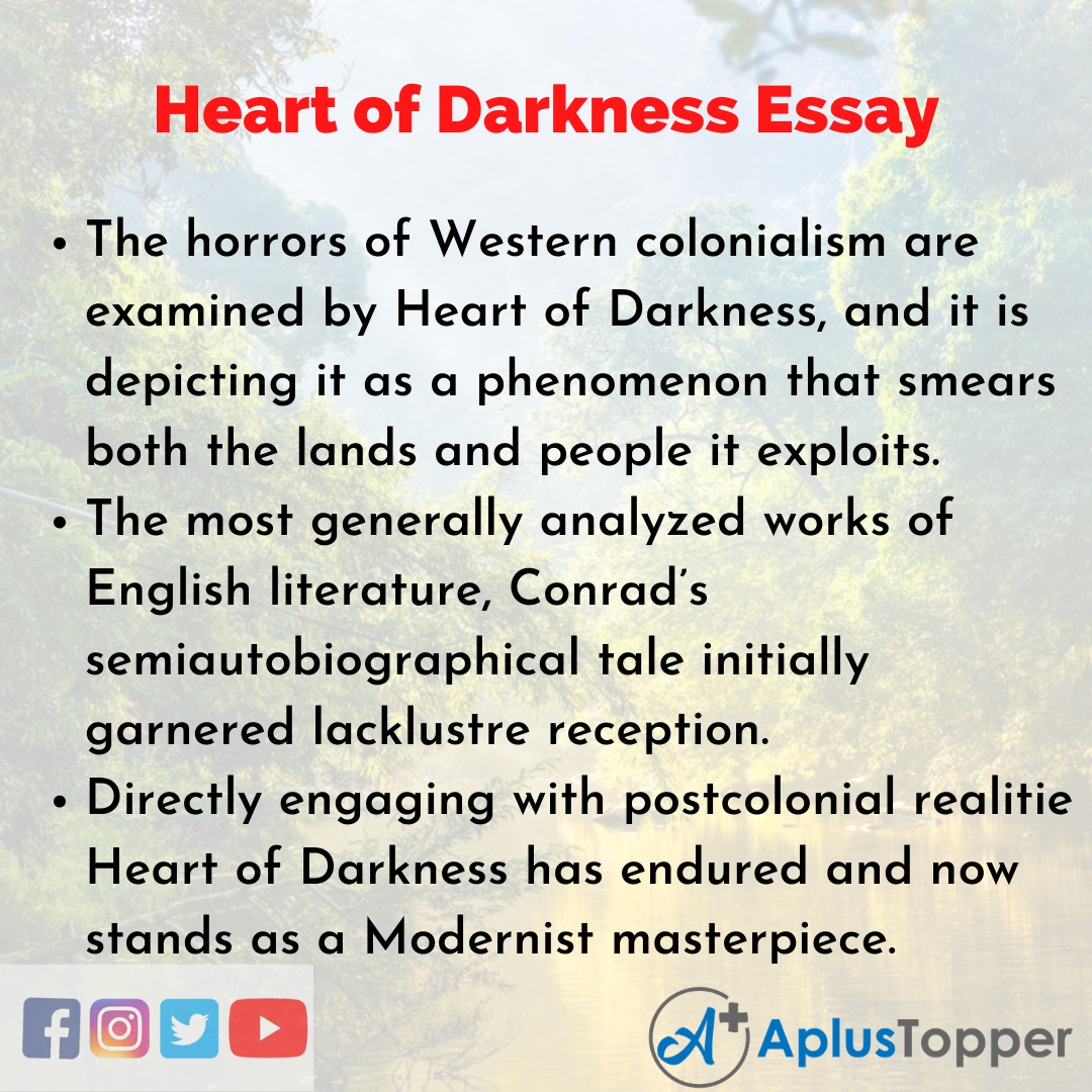 Essay about Heart of Darkness