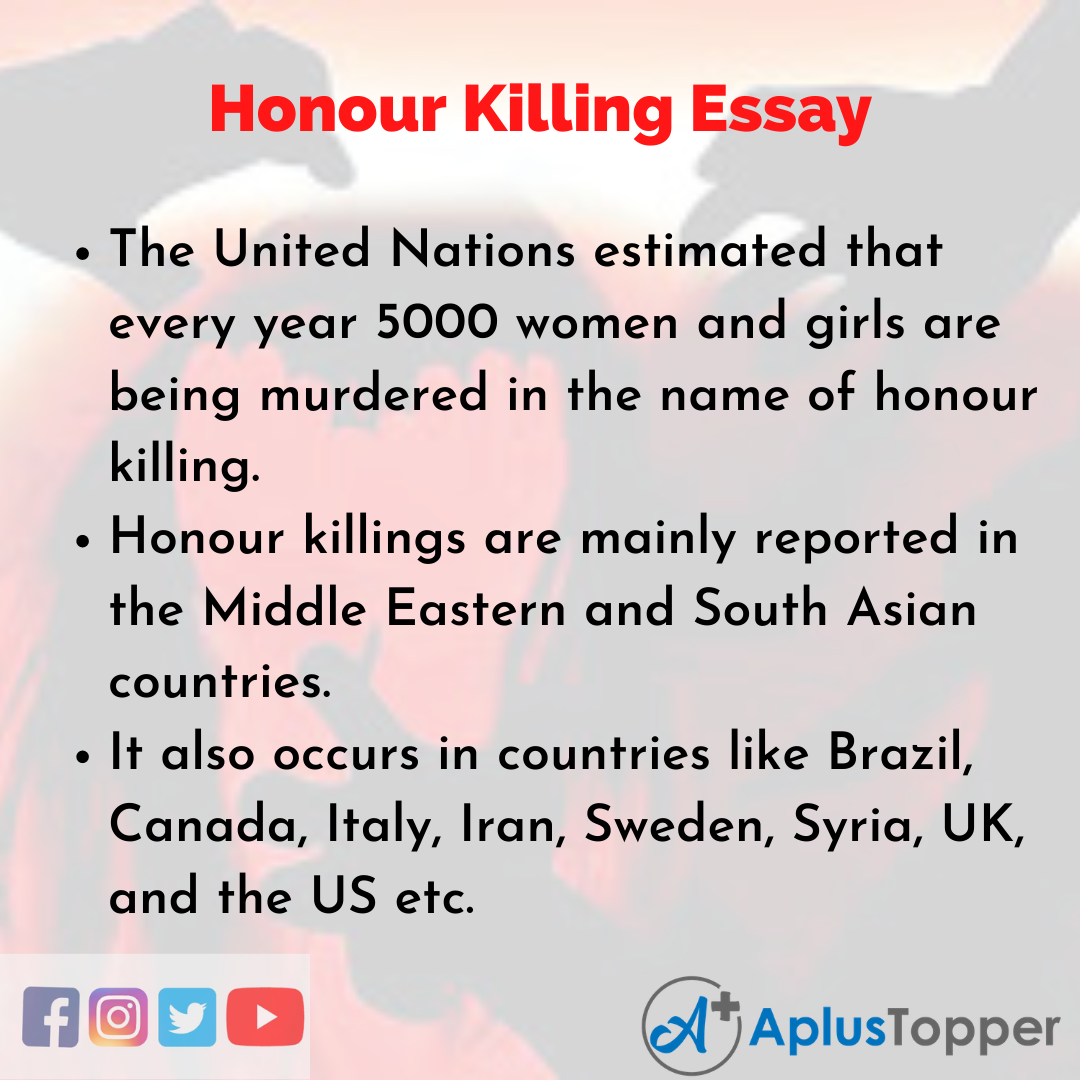 Essay about Honour Killing