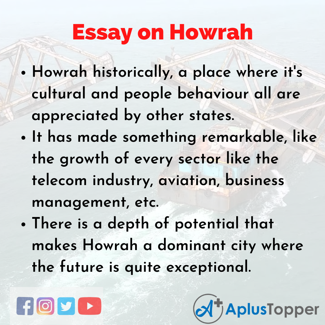 Essay about Howrah