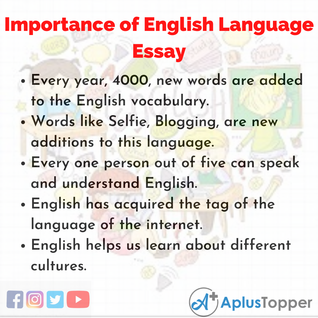 Essay about Importance of English Language