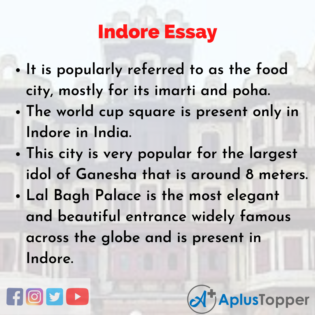 Essay about Indore