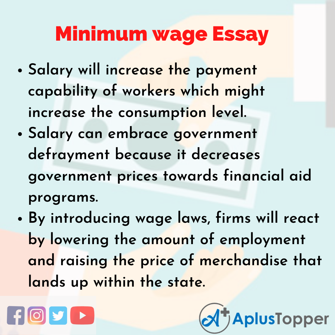 Essay about Minimum wage