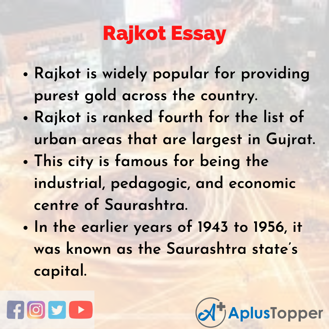 Essay about Rajkot