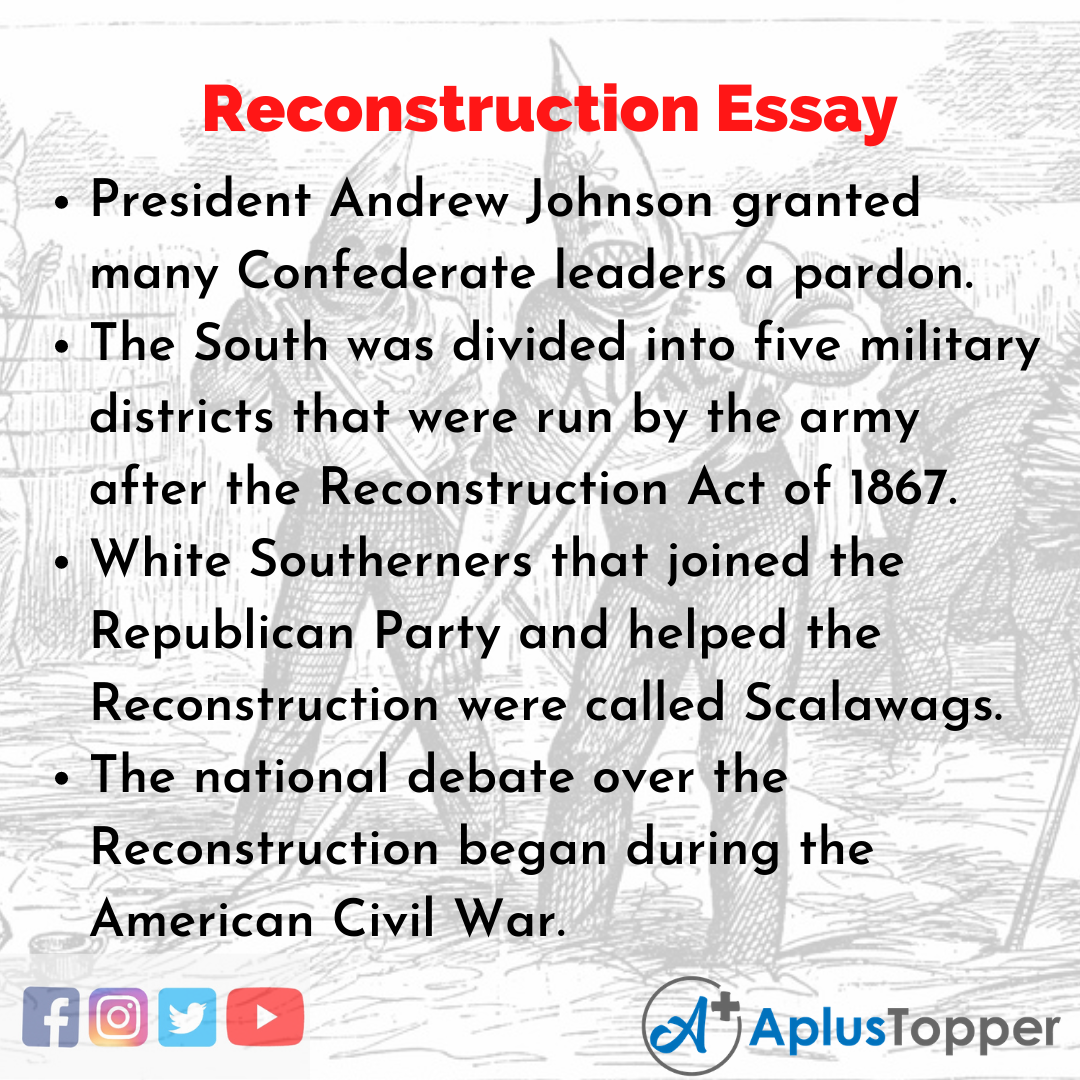 Essay about Reconstruction