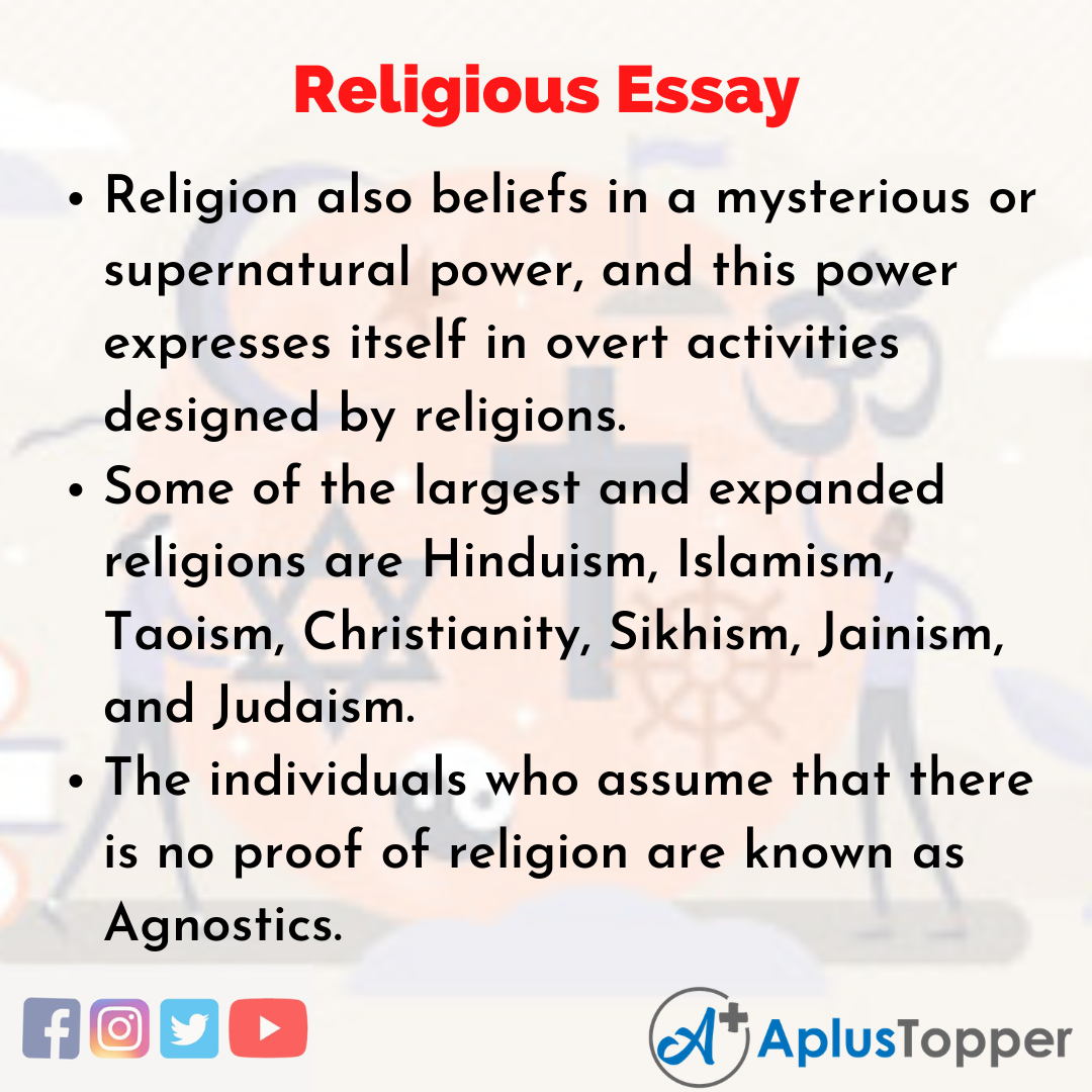 essay on the topic religion what does it mean to me