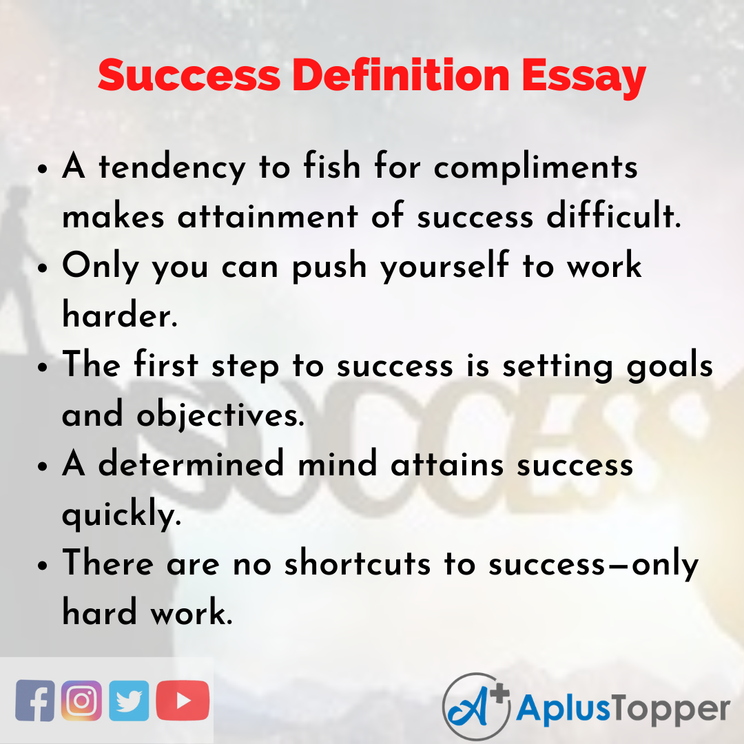 Essay about Success Definition