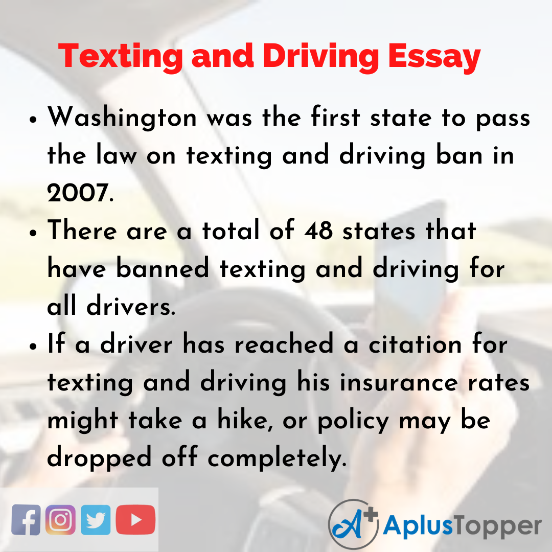 Essay about Texting and Driving
