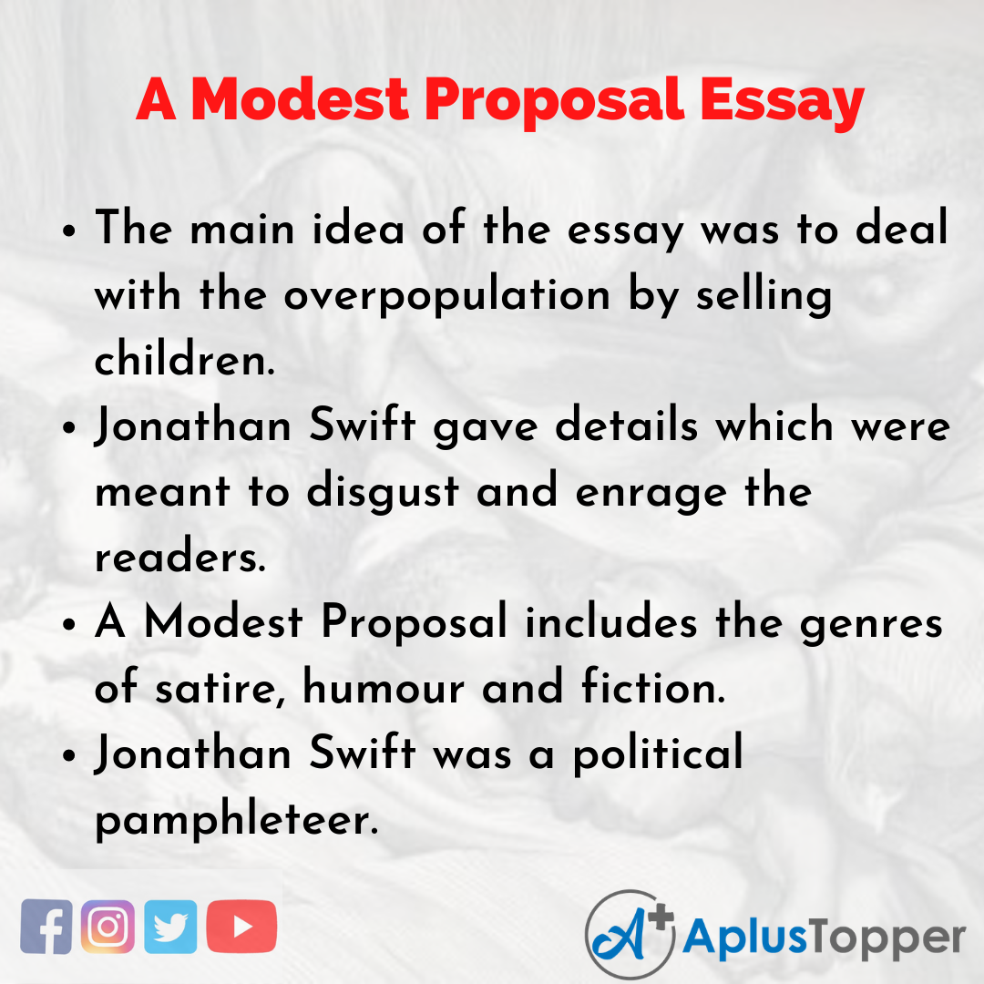 Essay on A Modest Proposal