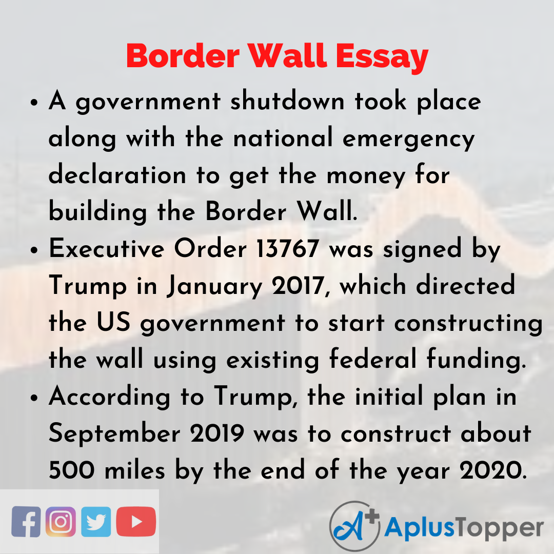 Essay on Border Wall