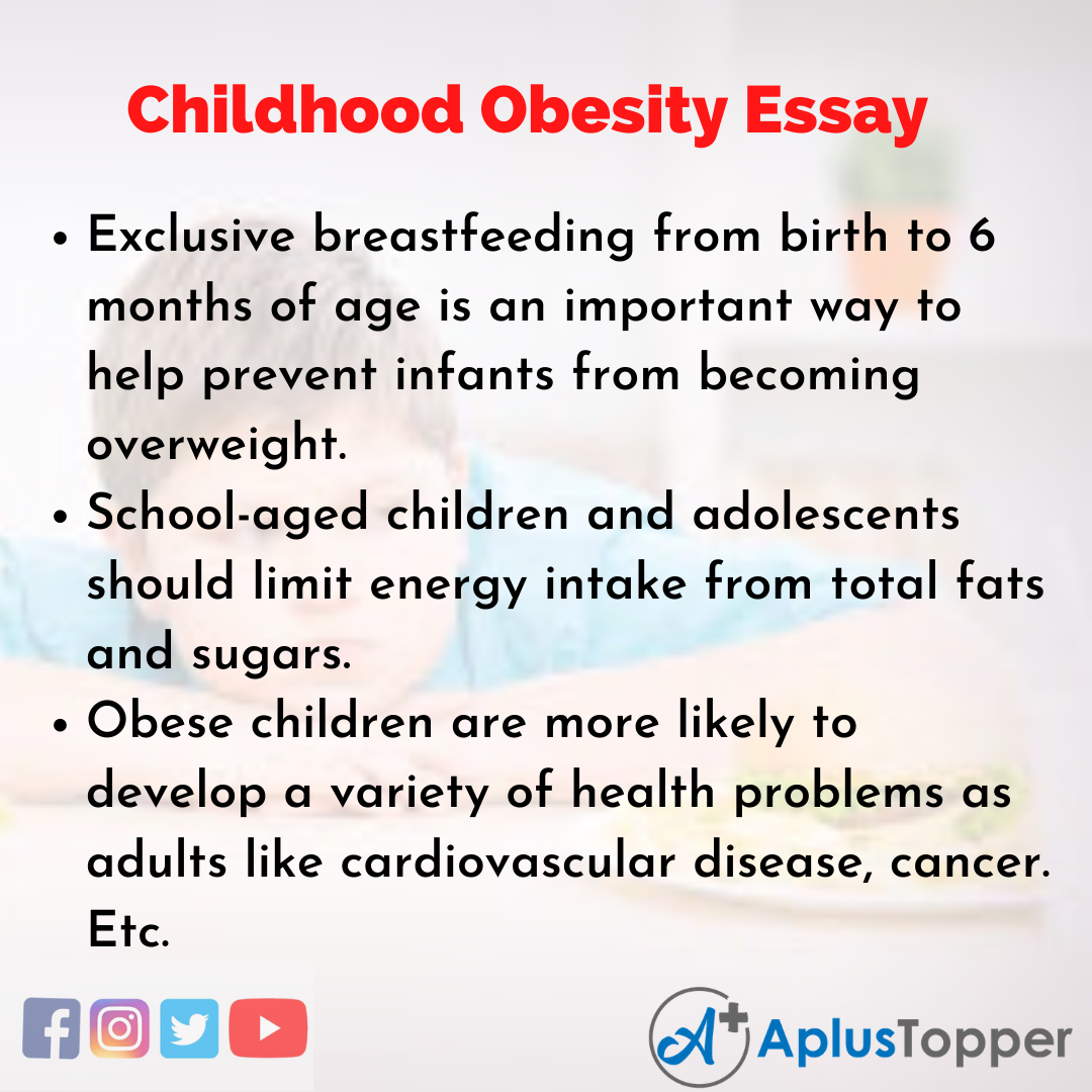 Essay on Childhood Obesity