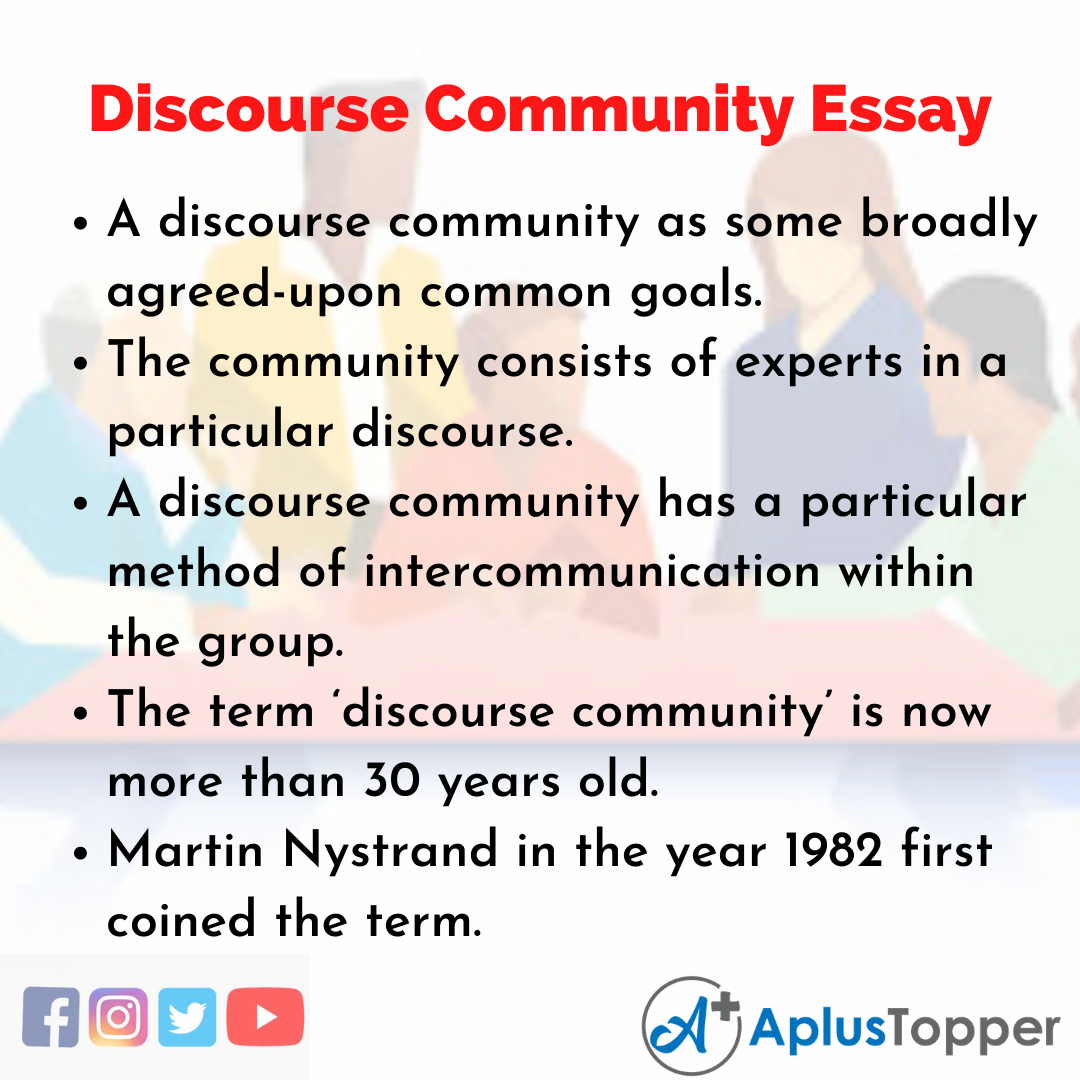 Essay on Discourse Community