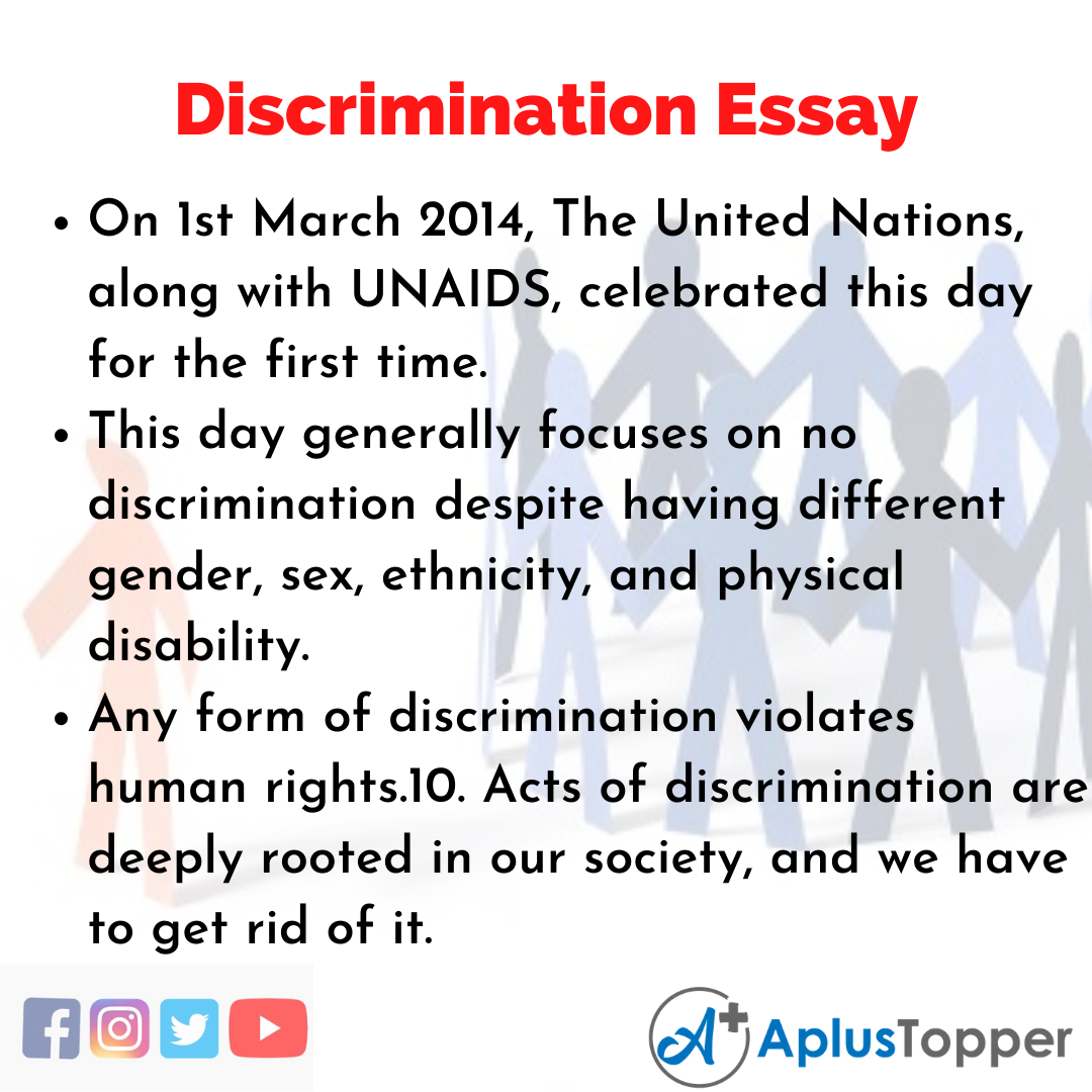 Essay on Discrimination