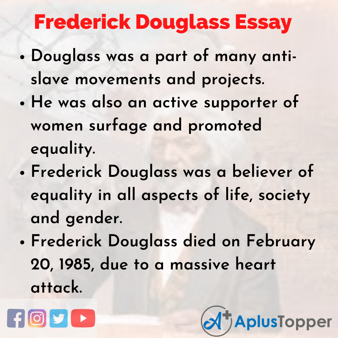 Essay on Frederick Douglass