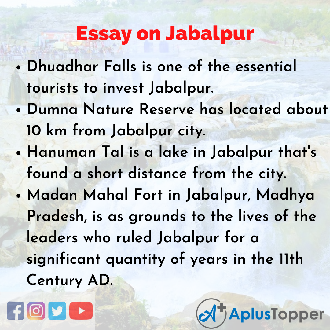 Essay on Jabalpur
