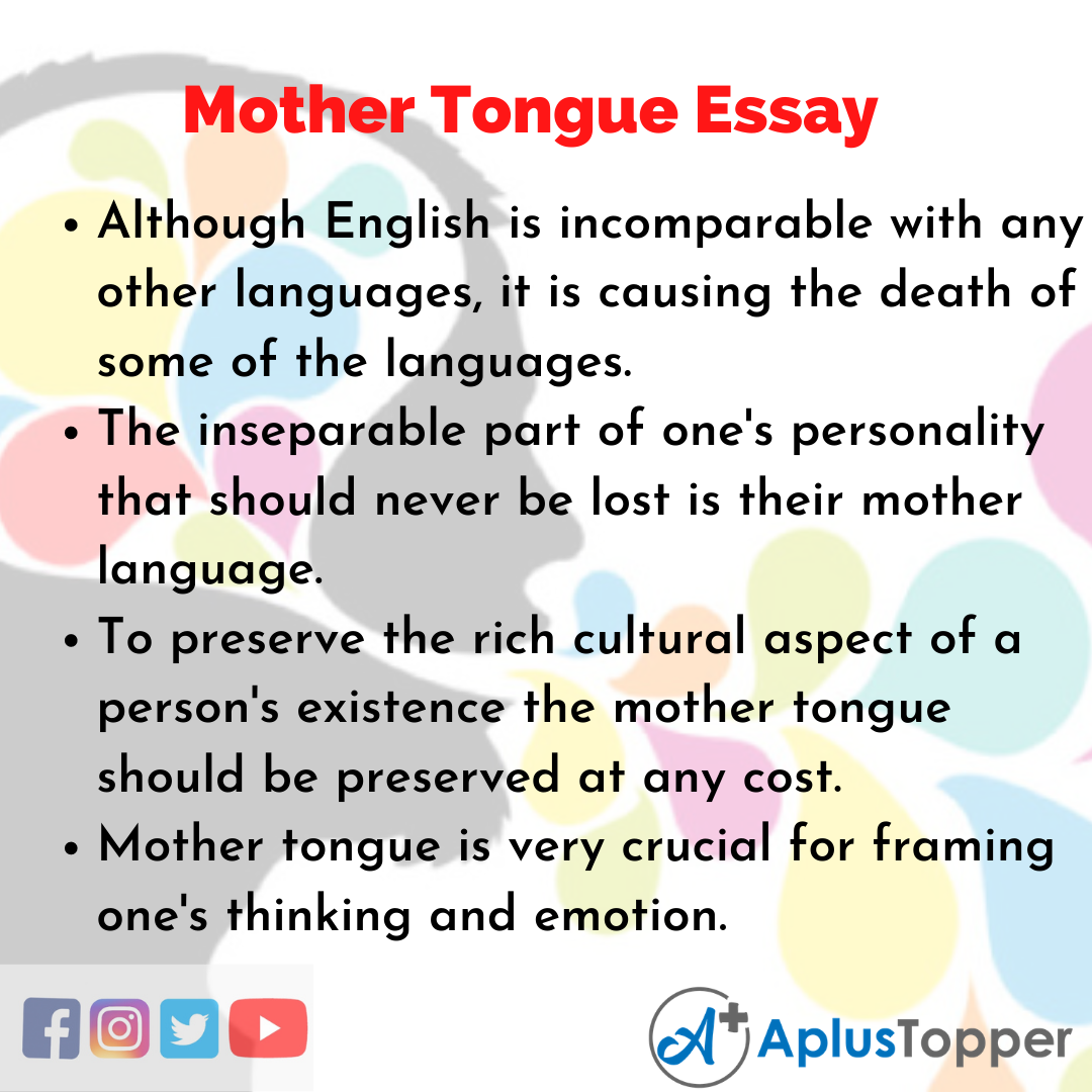 Essay on Mother Tongue