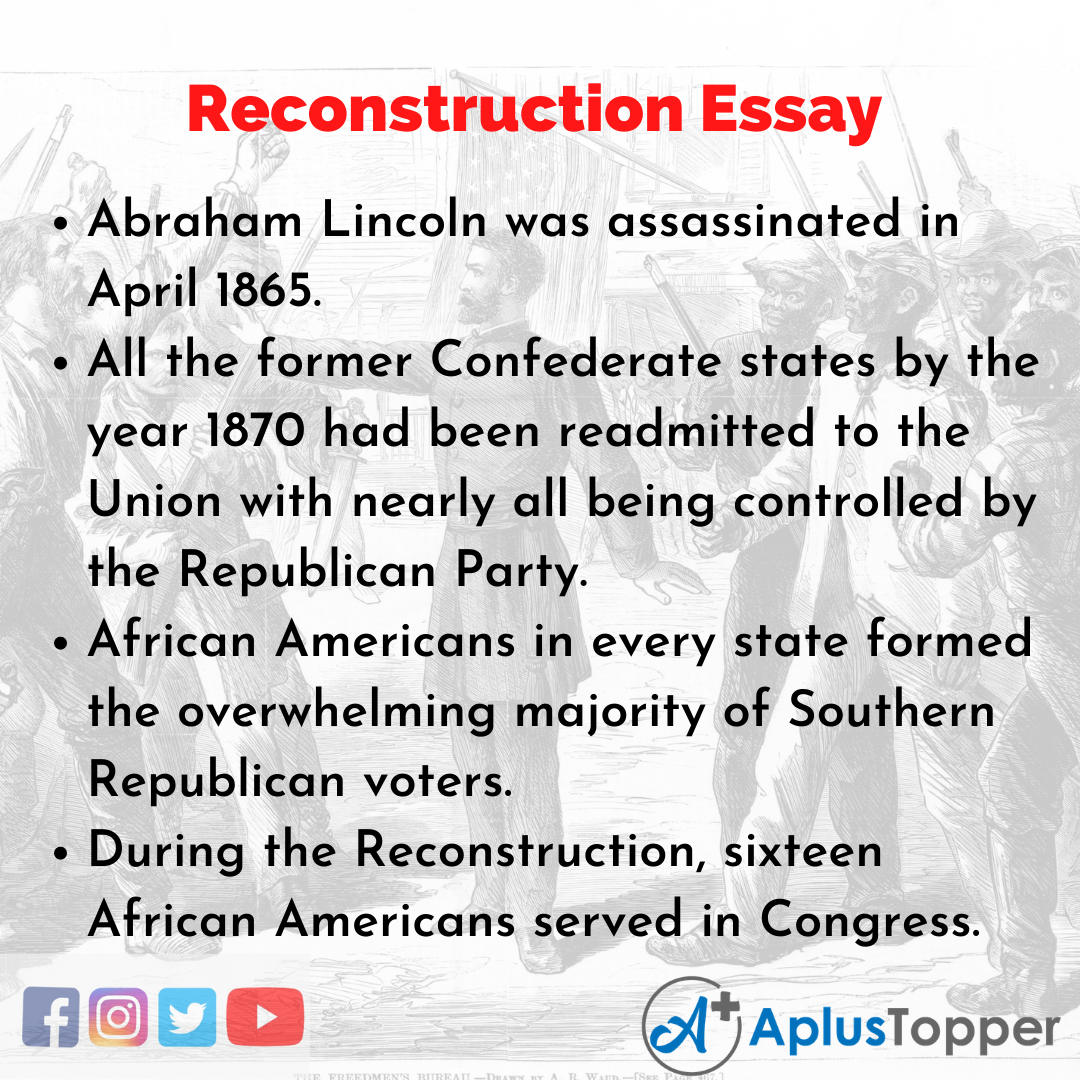 Essay on Reconstruction