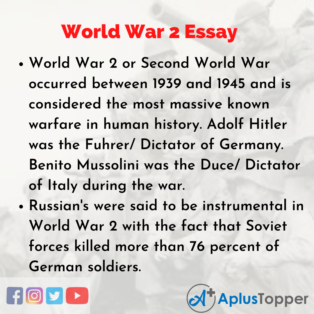 free ww2 essays