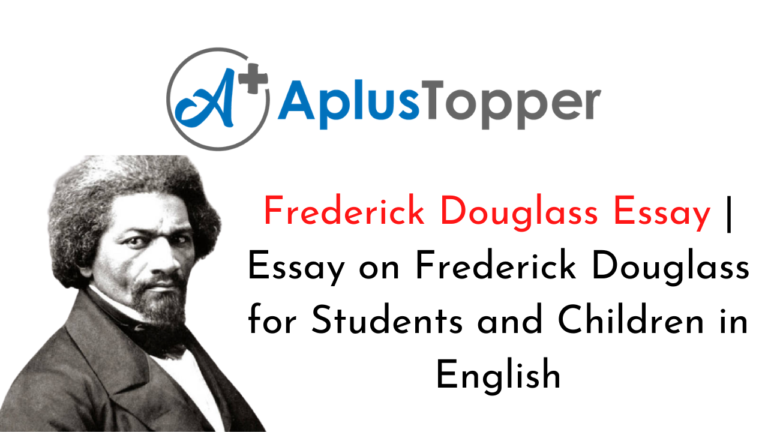 short essay on frederick douglass