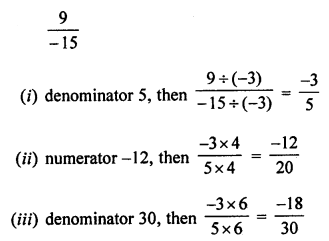 ML Aggarwal Class 7 Solutions for ICSE Maths Chapter 3 Rational Numbers Check Your Progress Q2.1