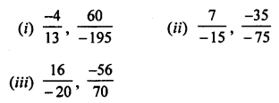 ML Aggarwal Class 7 Solutions for ICSE Maths Chapter 3 Rational Numbers Check Your Progress Q4.1